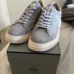 Henry Stevens Berlin Grey Trainers grey and white